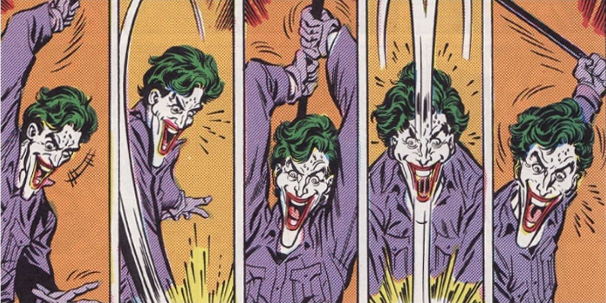 The Joker beats Todd with a crowbar