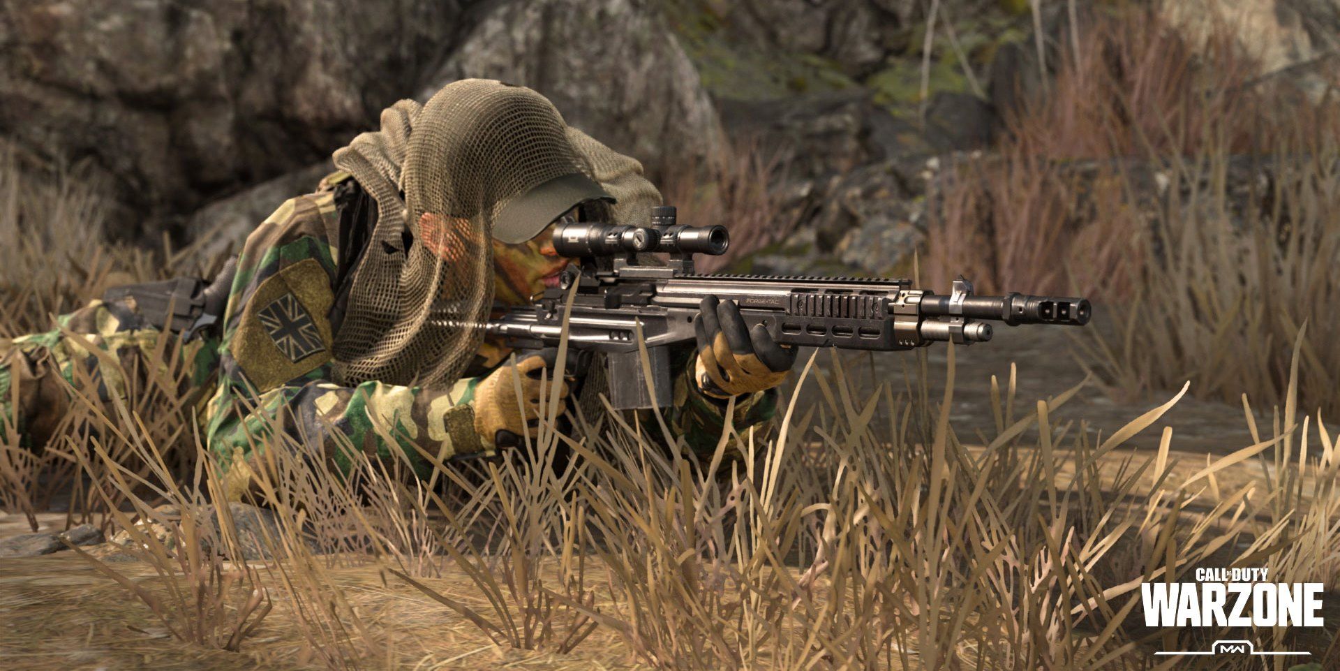 Call of Duty Warzone Prone Sniper