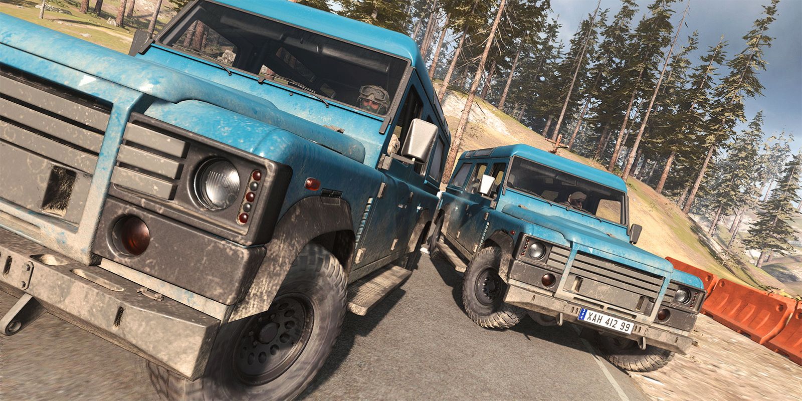 A pair of trucks in Call of Duty Warzone