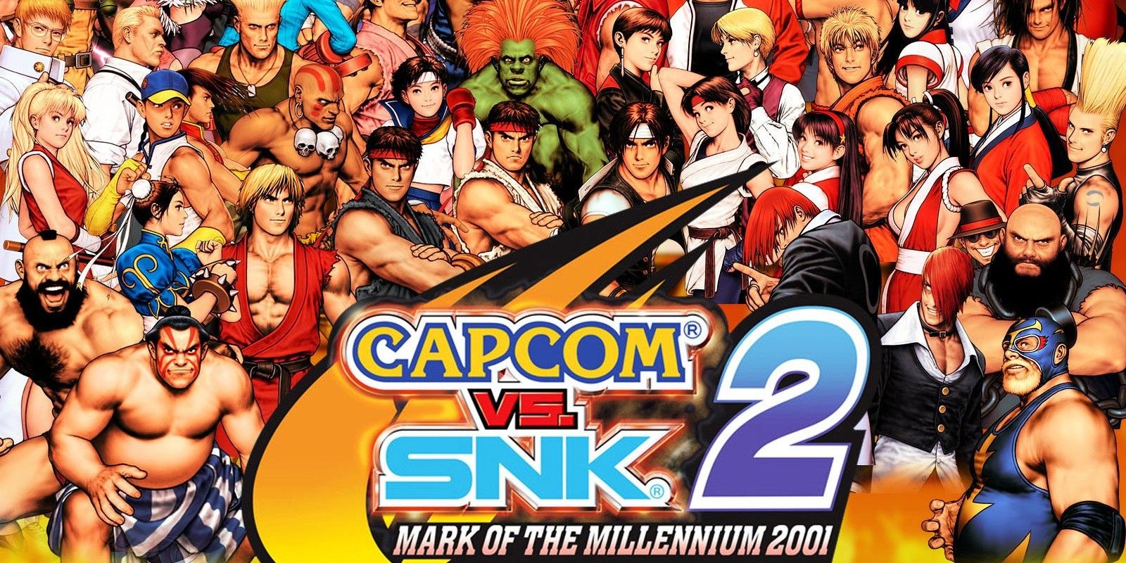 A capa do jogo Capcom vs. SNK 2