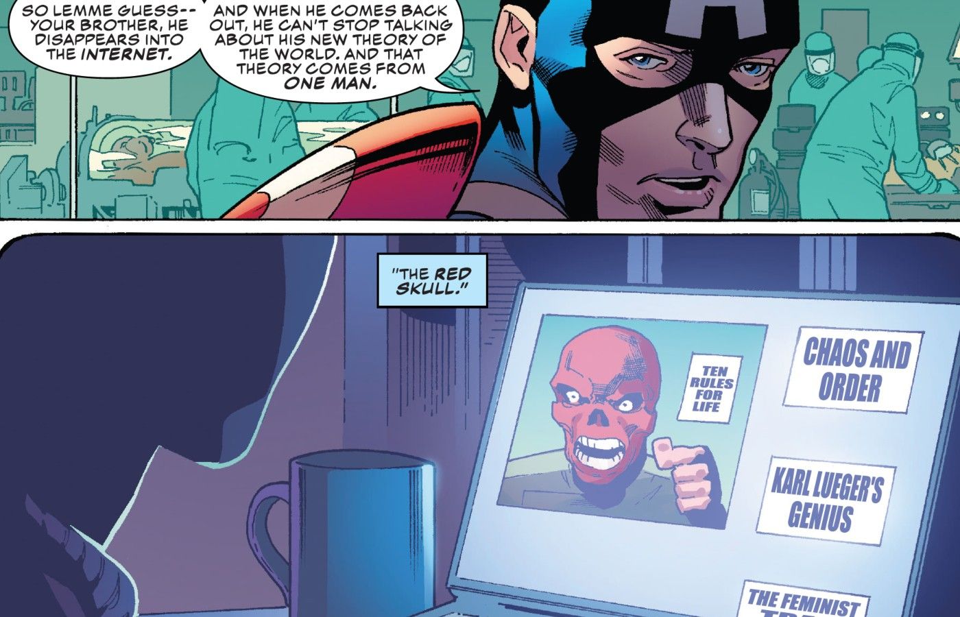 Captain America Comics Turn Red Skull Into A Men’s Rights Activist