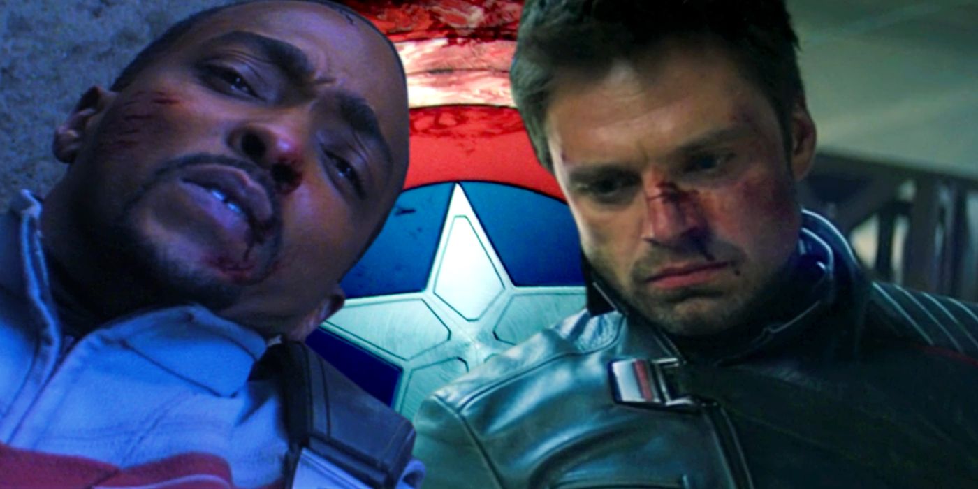 Captain America's shield bucky and sam in Falcon and Winter Soldier