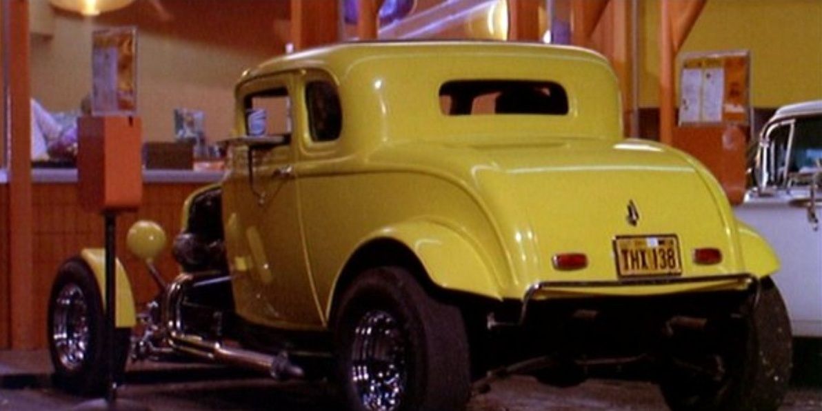 Car with a license plate from THX 1138 in American Graffiti