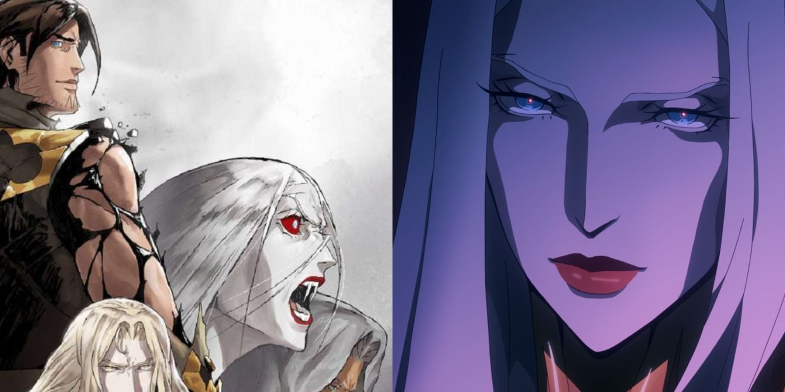Carmilla on the season 4 poster of Castlevania and in the series