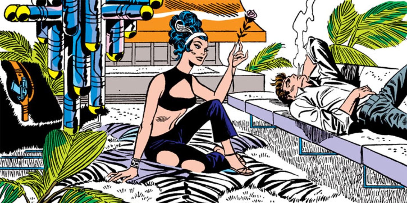 Contessa Sitting With Nick Fury in Marvel Comics
