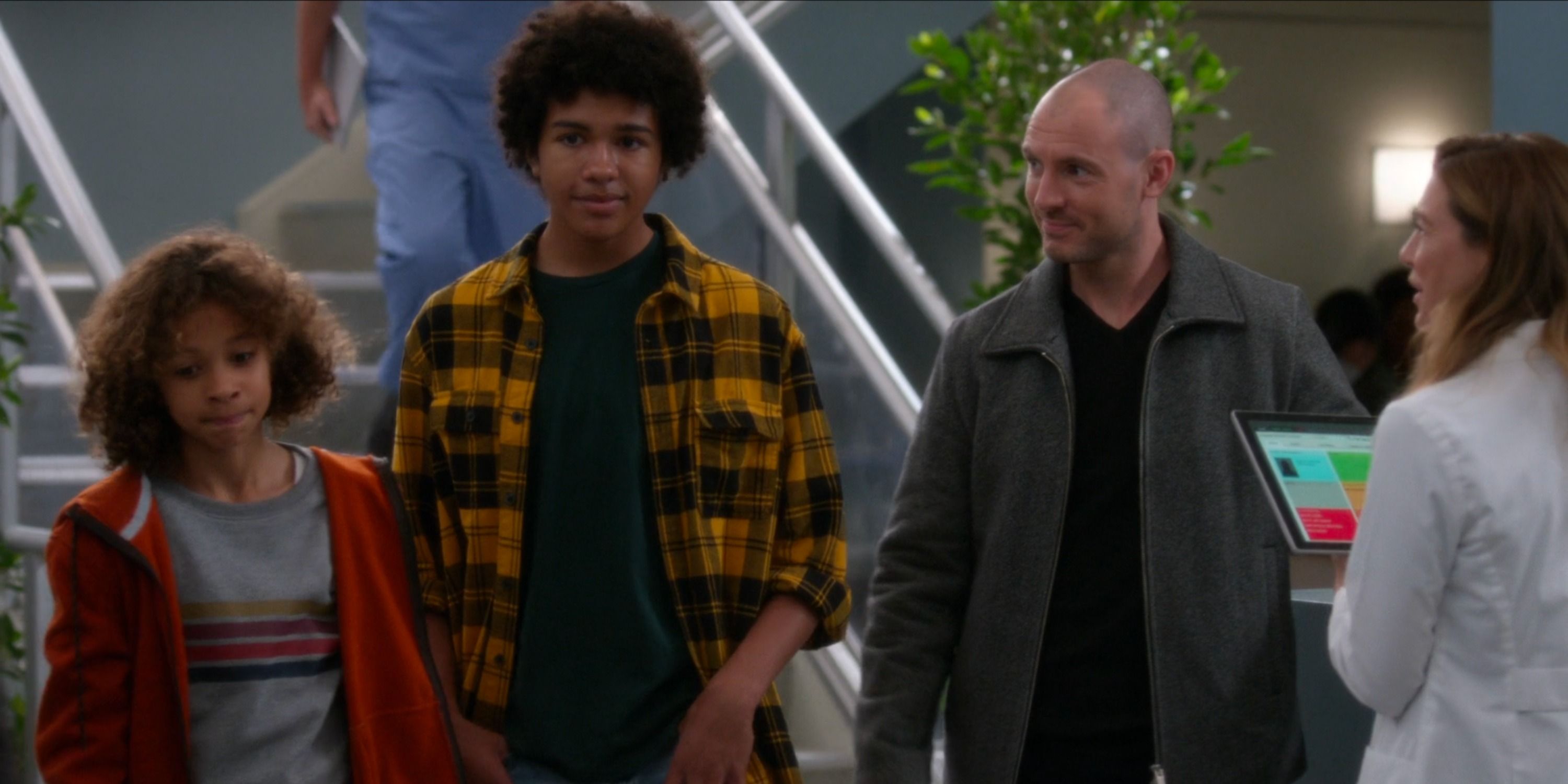 Cormac Hayes and his sons in Grey's Anatomy