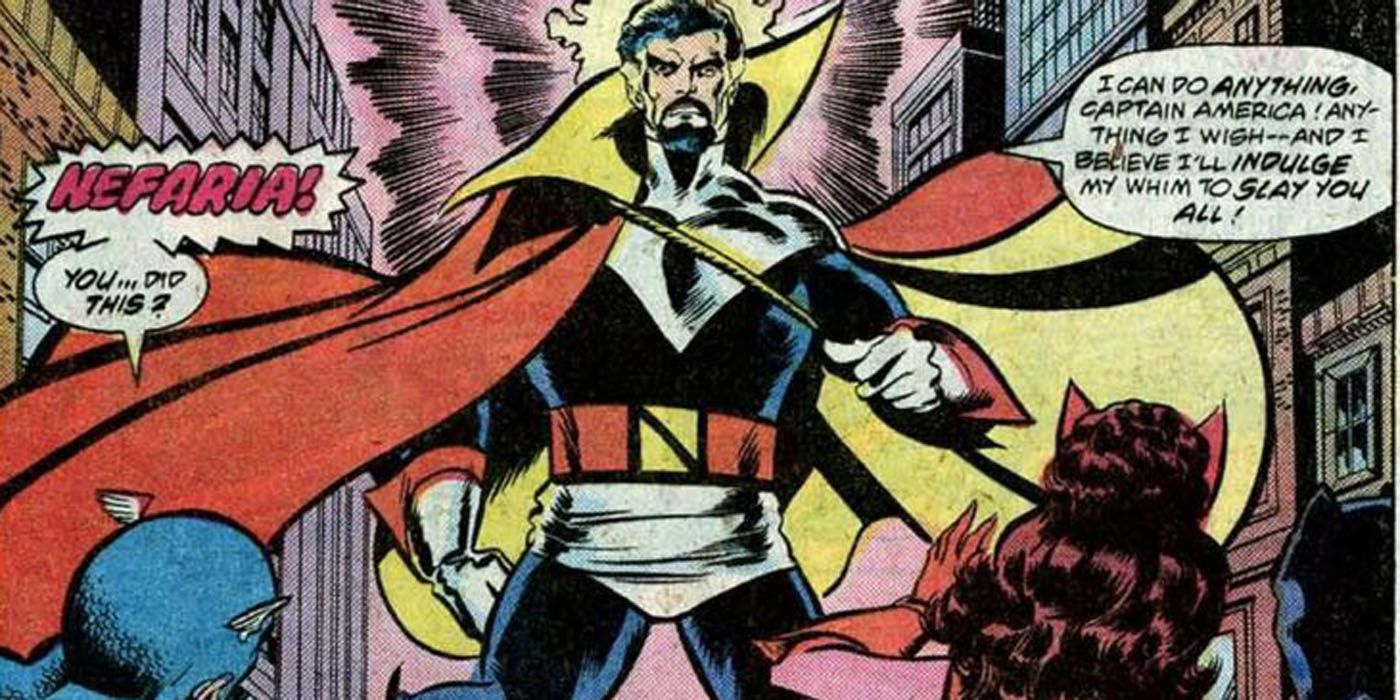 Captain America faces Count Nefaria.