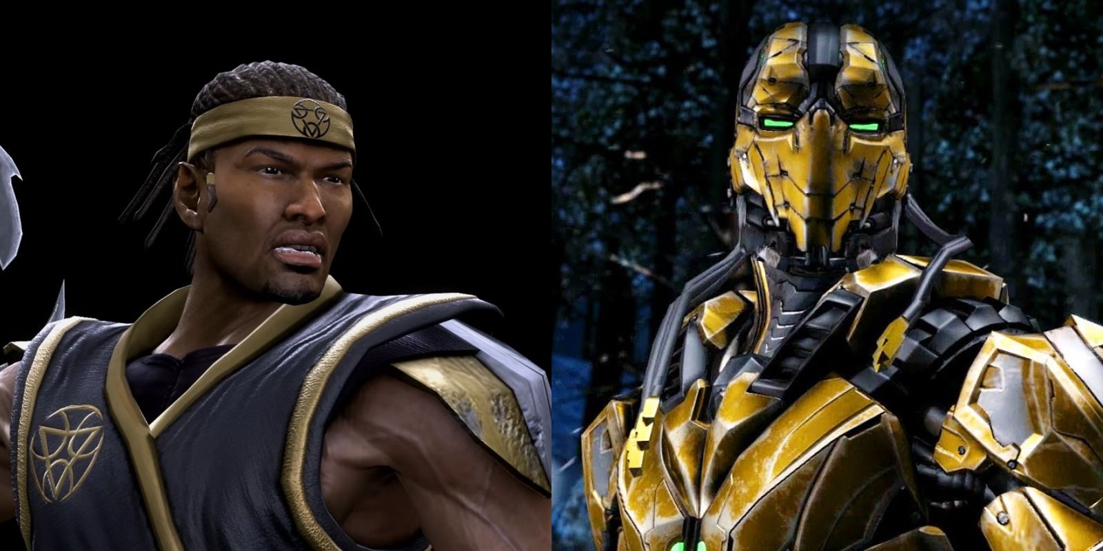 Cyrax in his human and cyberized forms in Mortal Kombat