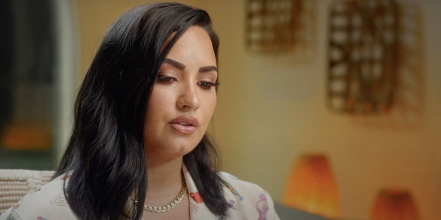 A close up of Demi Lovato in her documentary