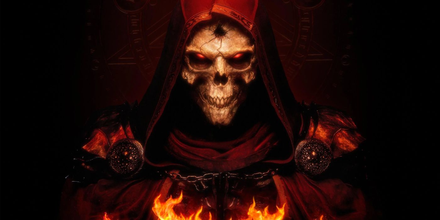 Diablo 2 Resurrected cover with Diablo.