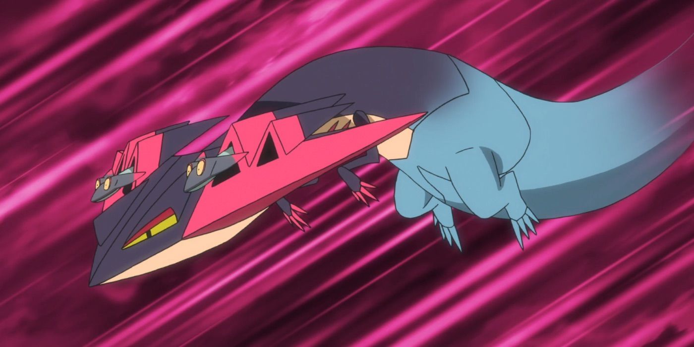 Dragapult attacking in the Pokémon anime.