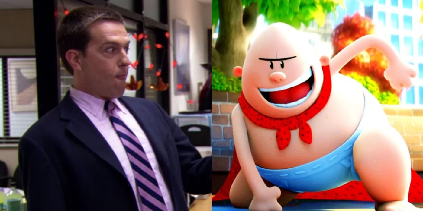 Ed Helms and Captain Underpants.