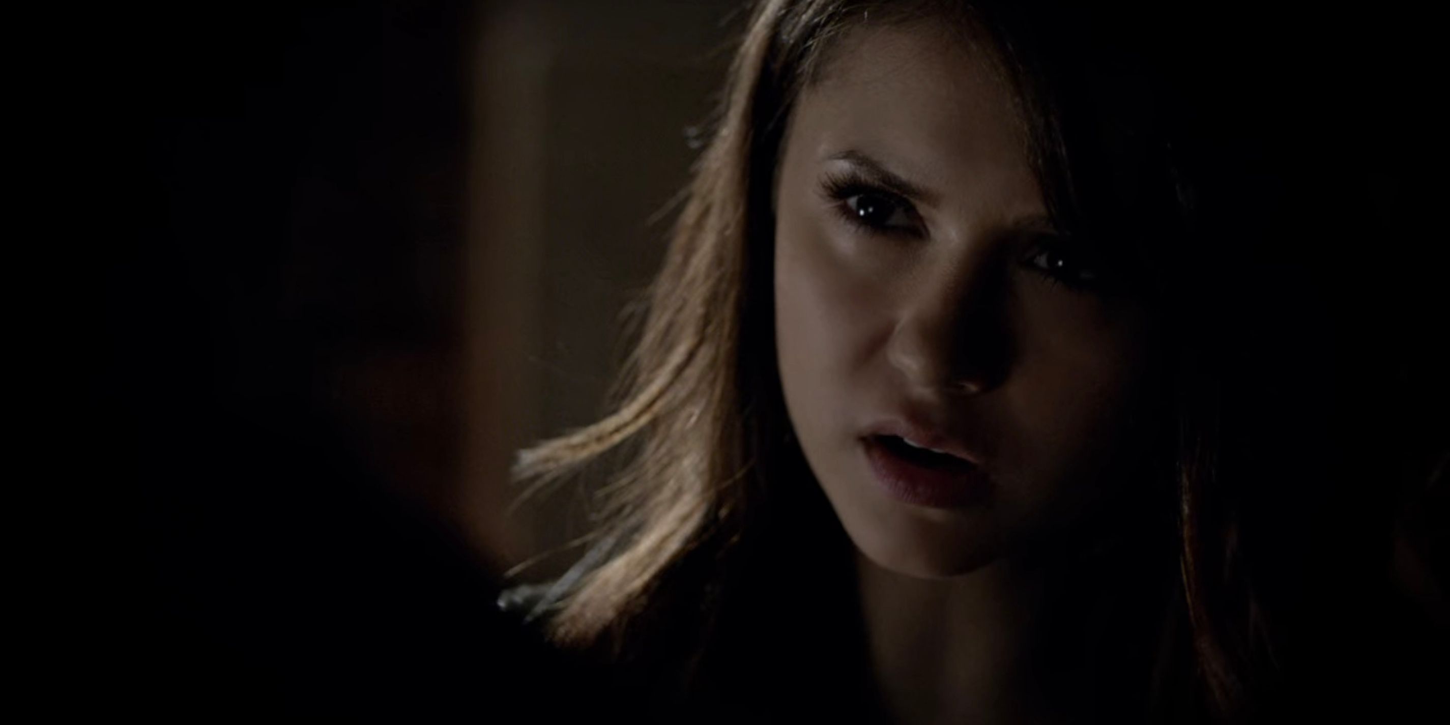 Elena suspects Stefan has feelings for Katherine in The Vampire Diaries.