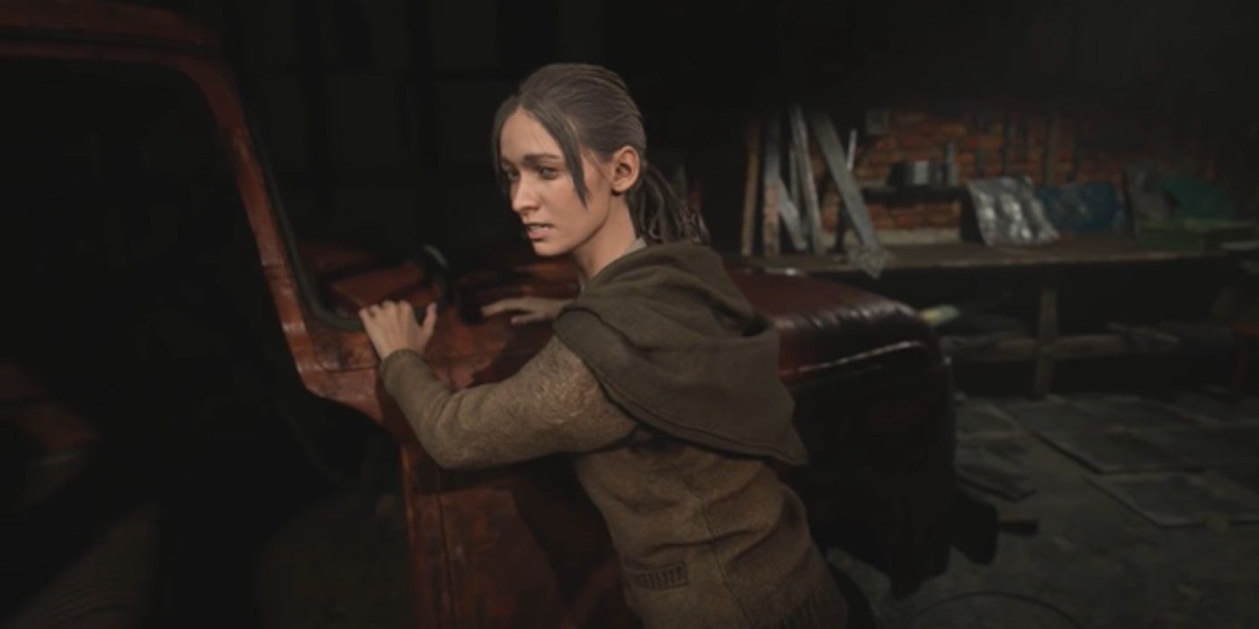Elena looking scared in Resident Evil Village Demo