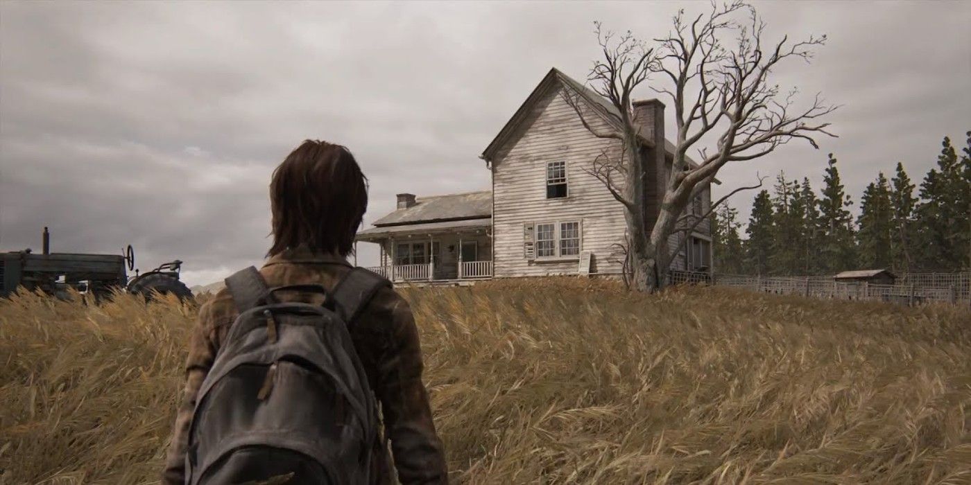 Ellie Returns To The Empty Farmhouse In The Last of Us Part 2