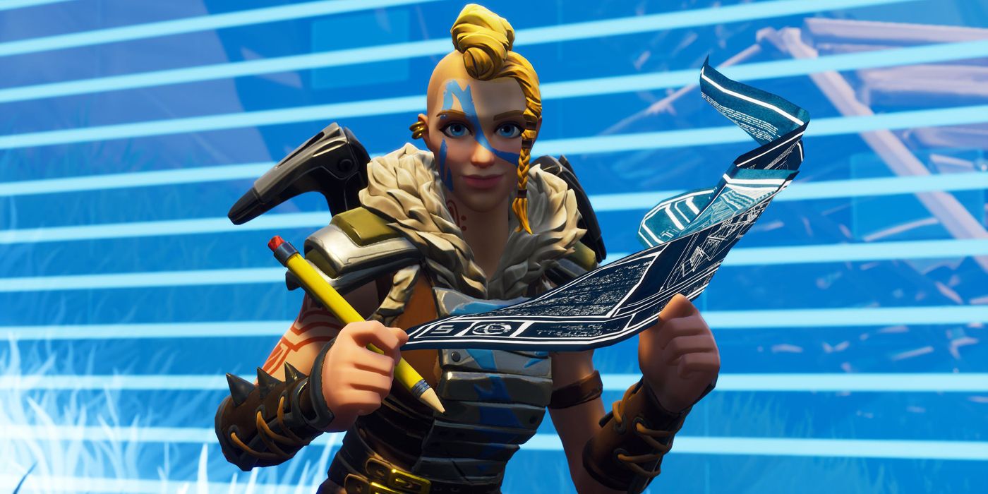 Horizon's Aloy in Fortnite looks at the news
