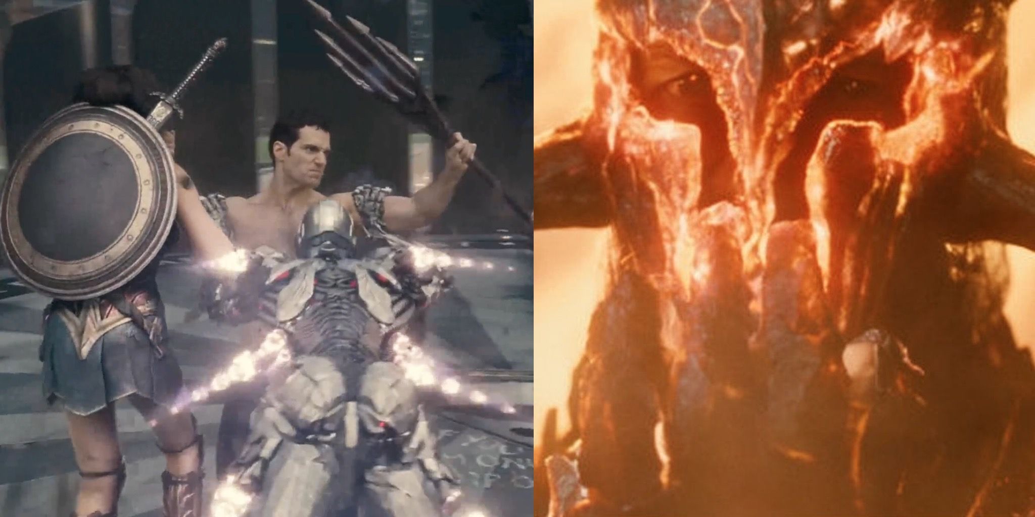 Superman vs the justice league and ares