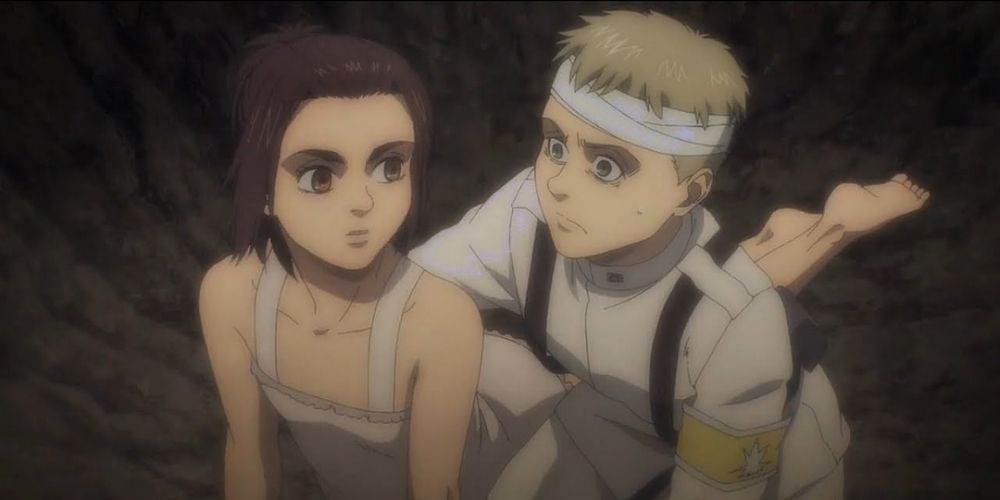 Falco and Gabby in the Attack on Titan anime.