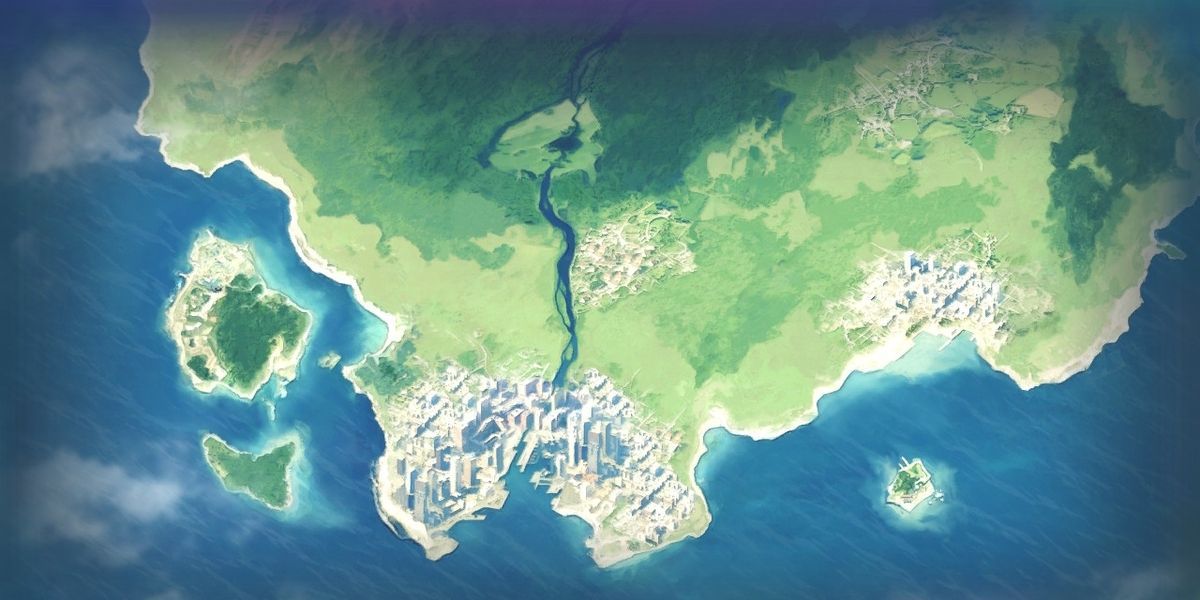 Map of the Ferrum Region as seen in the Pokkén Tournament
