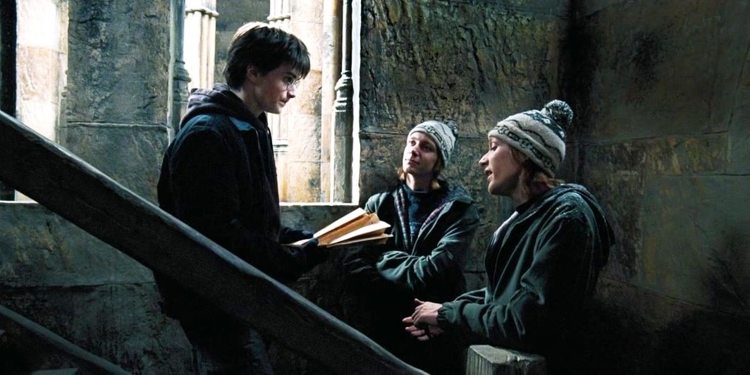 Fred And George Giving Harry Potter The Marauder's Map