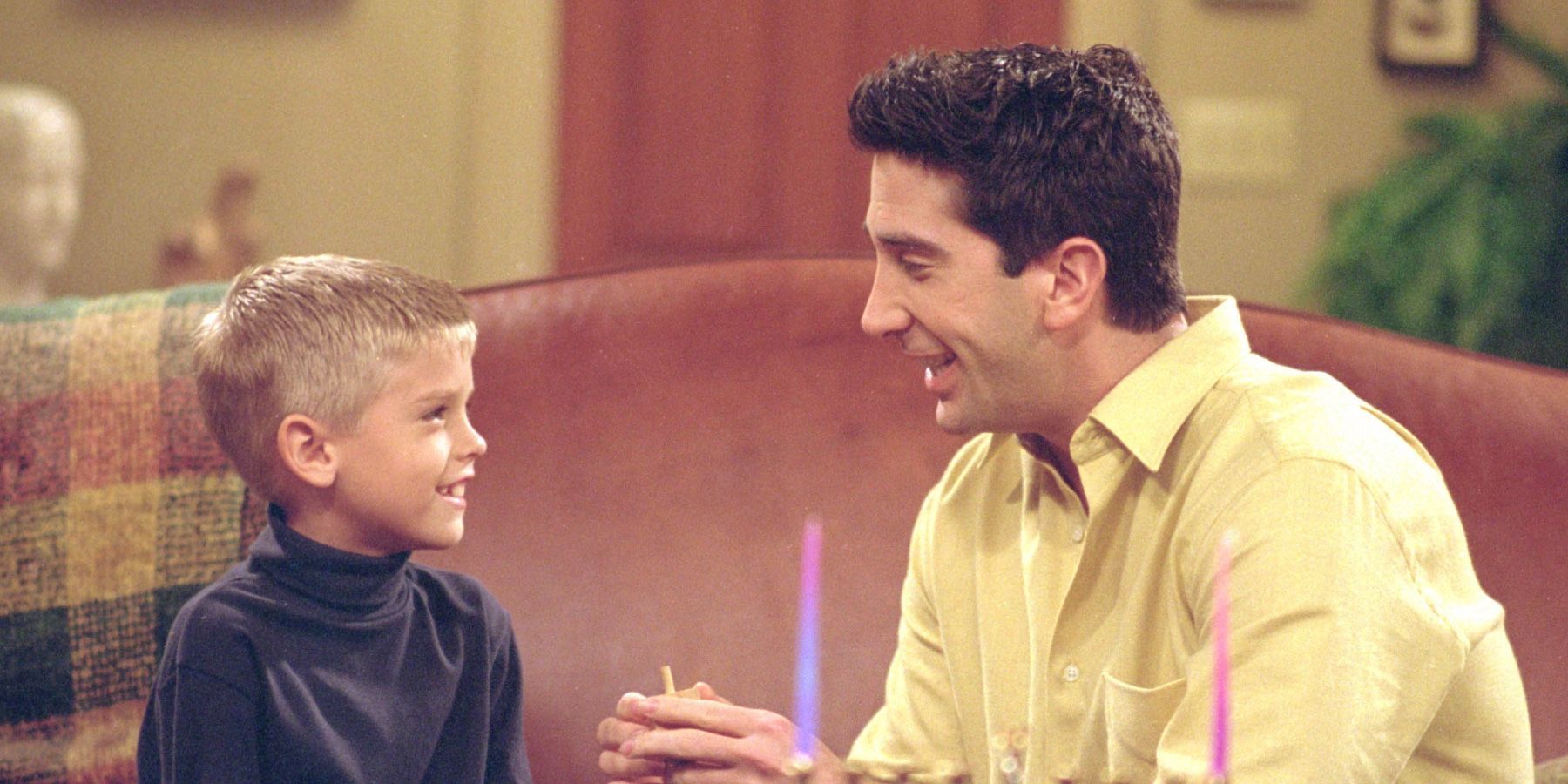 Ross Gellar smiling at his son Ben