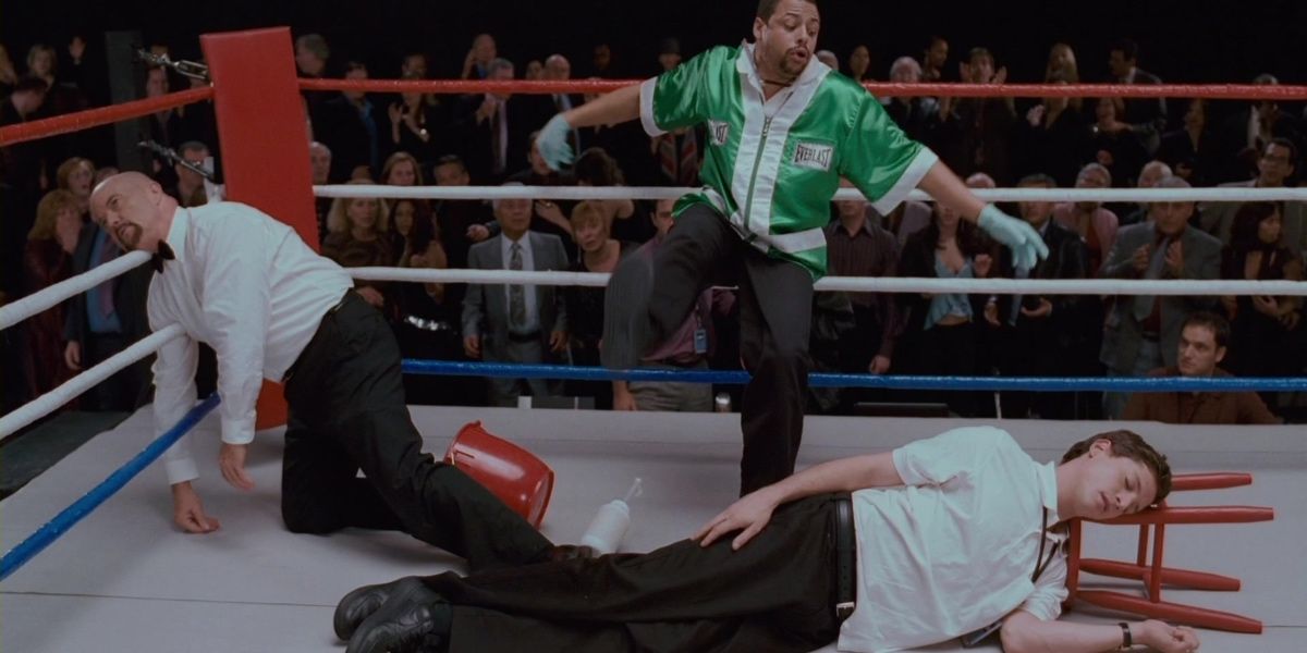George dies in boxing match in Scary Movie 4