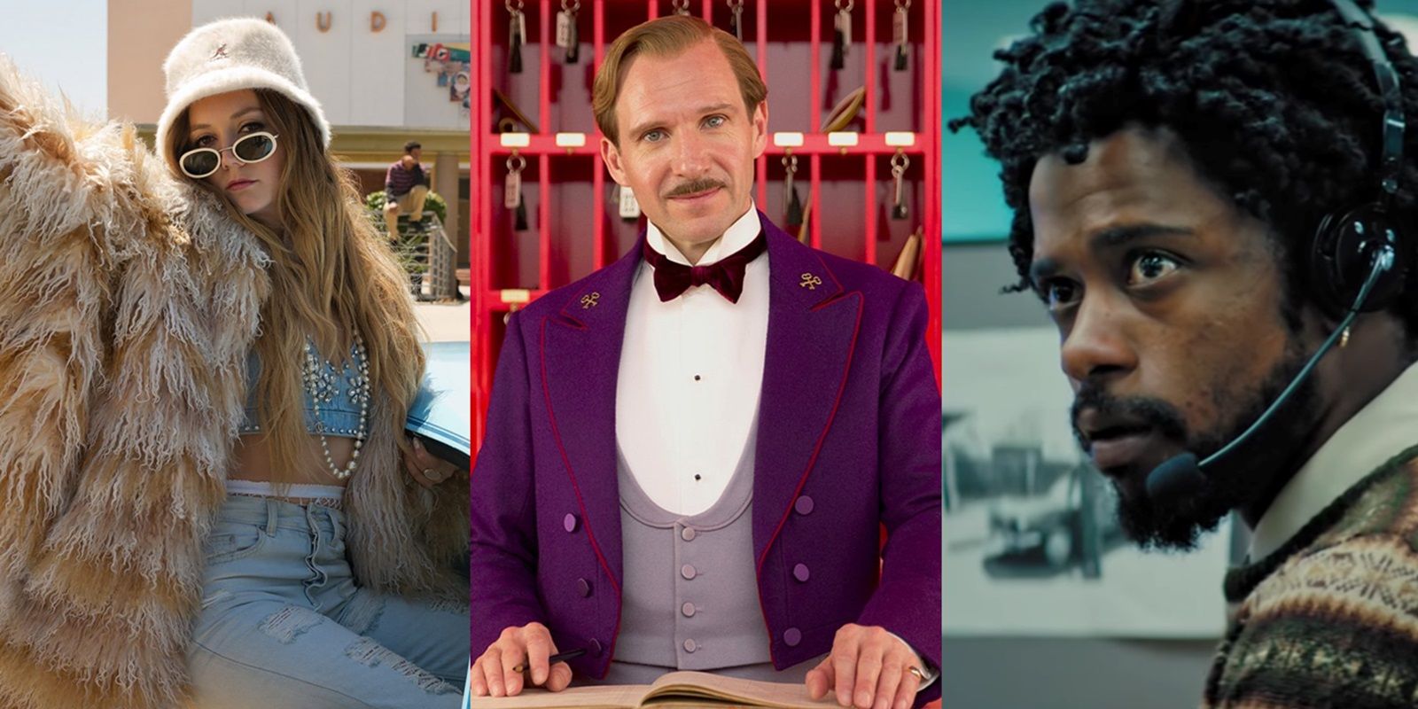 Gigi in Booksmart, Gustave H in The Grand Budapest Hotel, and Lakeith Stanfield in Sorry to Bother You