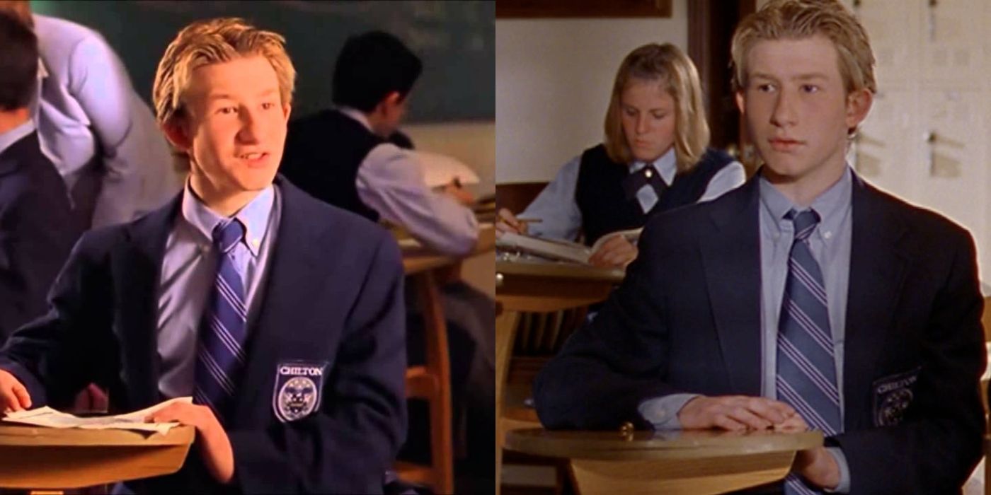 Imagem dividida de Brad em Chilton em Gilmore Girls