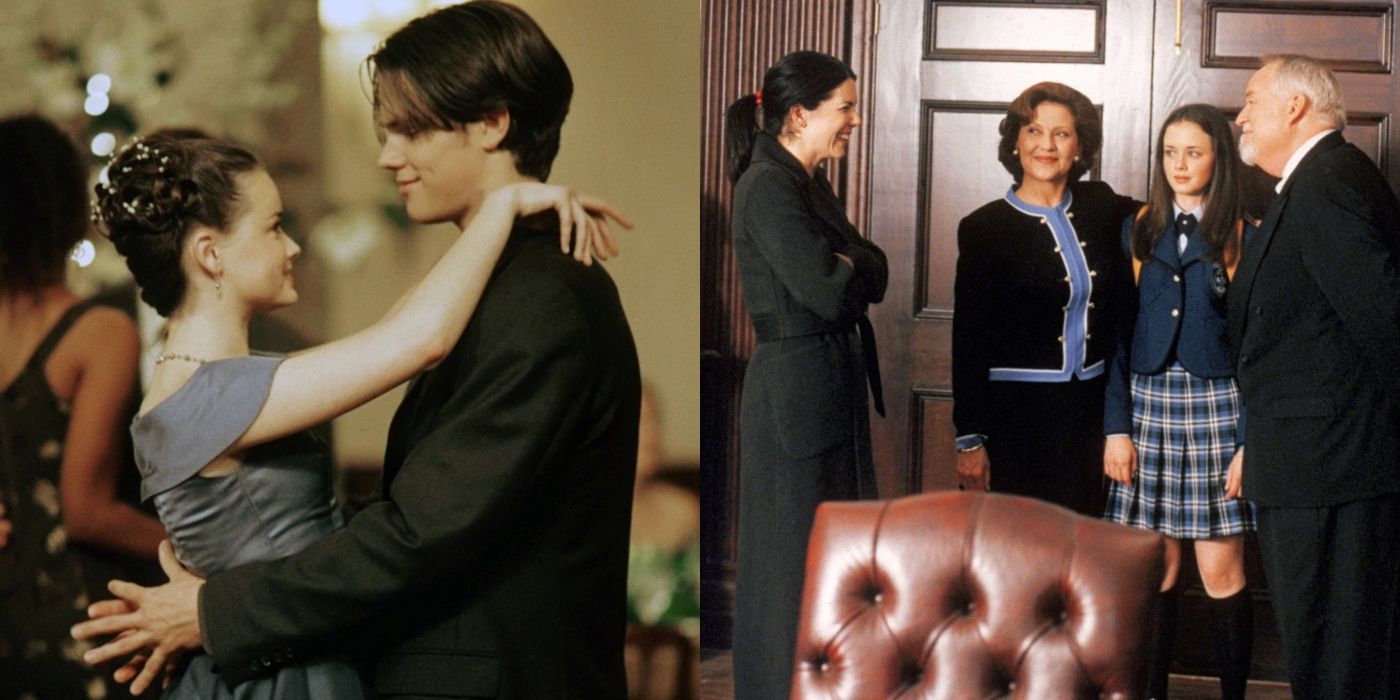 Rory and Dean dancing at Chilton and Lorelai Emily Rory Headmaster Charleston at Chilton Gilmore GIrls featured image