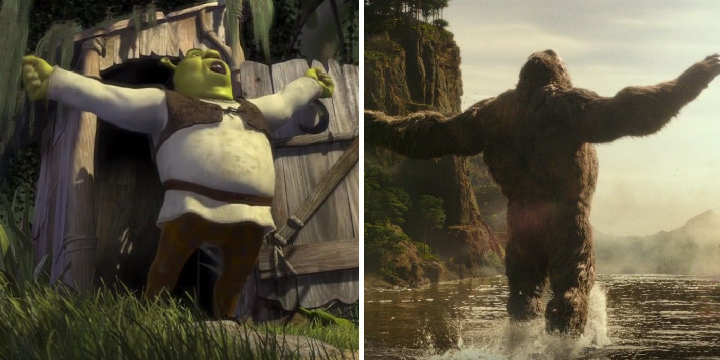 Godzilla Vs Kong Shrek Reference