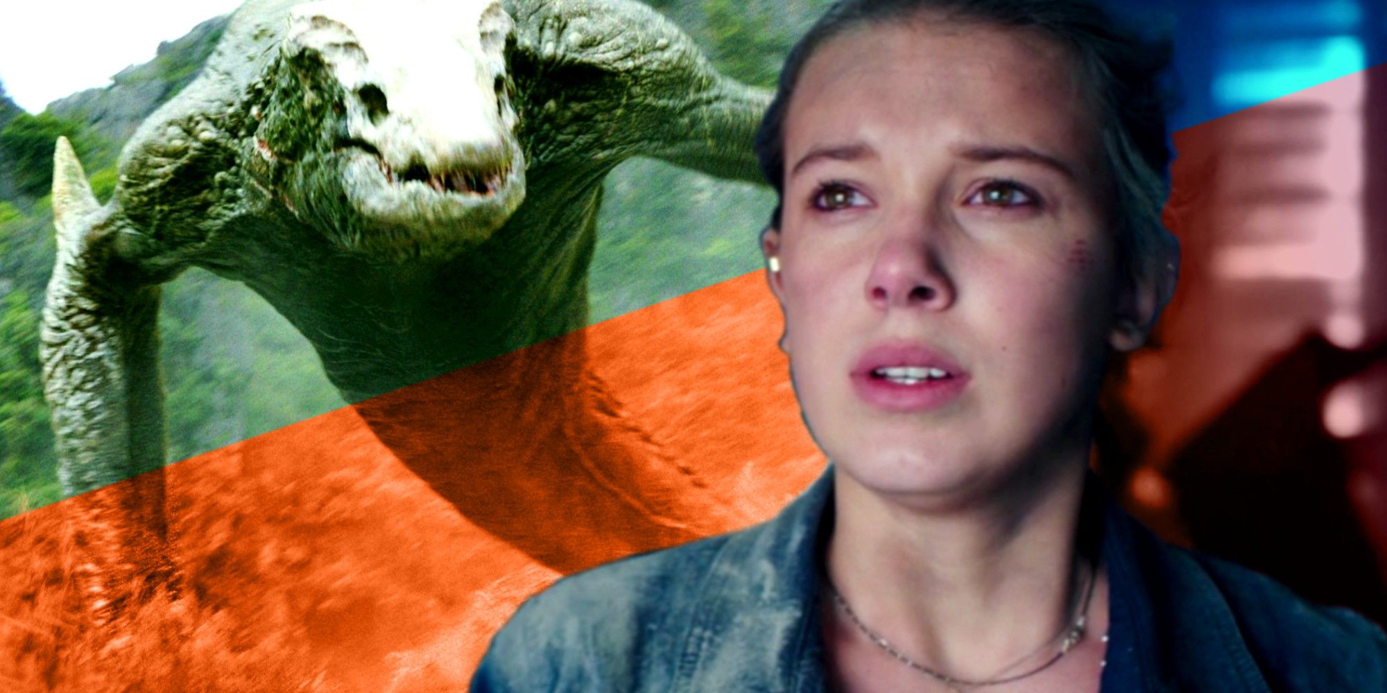 Godzilla contro Kong Millie Bobby Brown Maddison Russell Skolcrankler