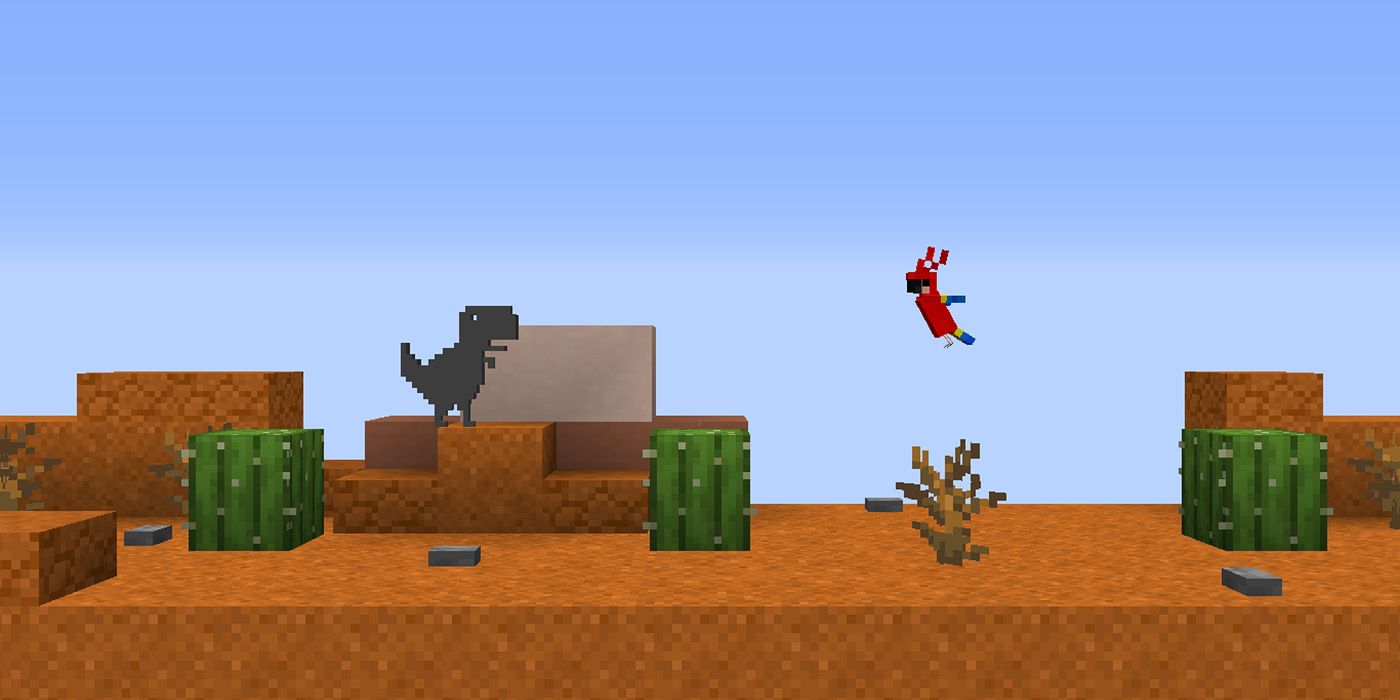 Google T-Rex Run In Minecraft by The_Terrain