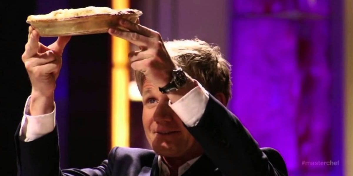Gordon Ramsay gives positive feedback to Christine's apple pie on MasterChef