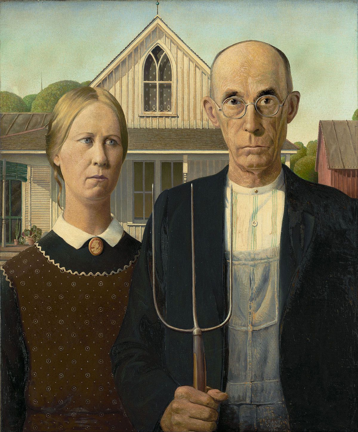American Gothic inspired a painting in Among Us