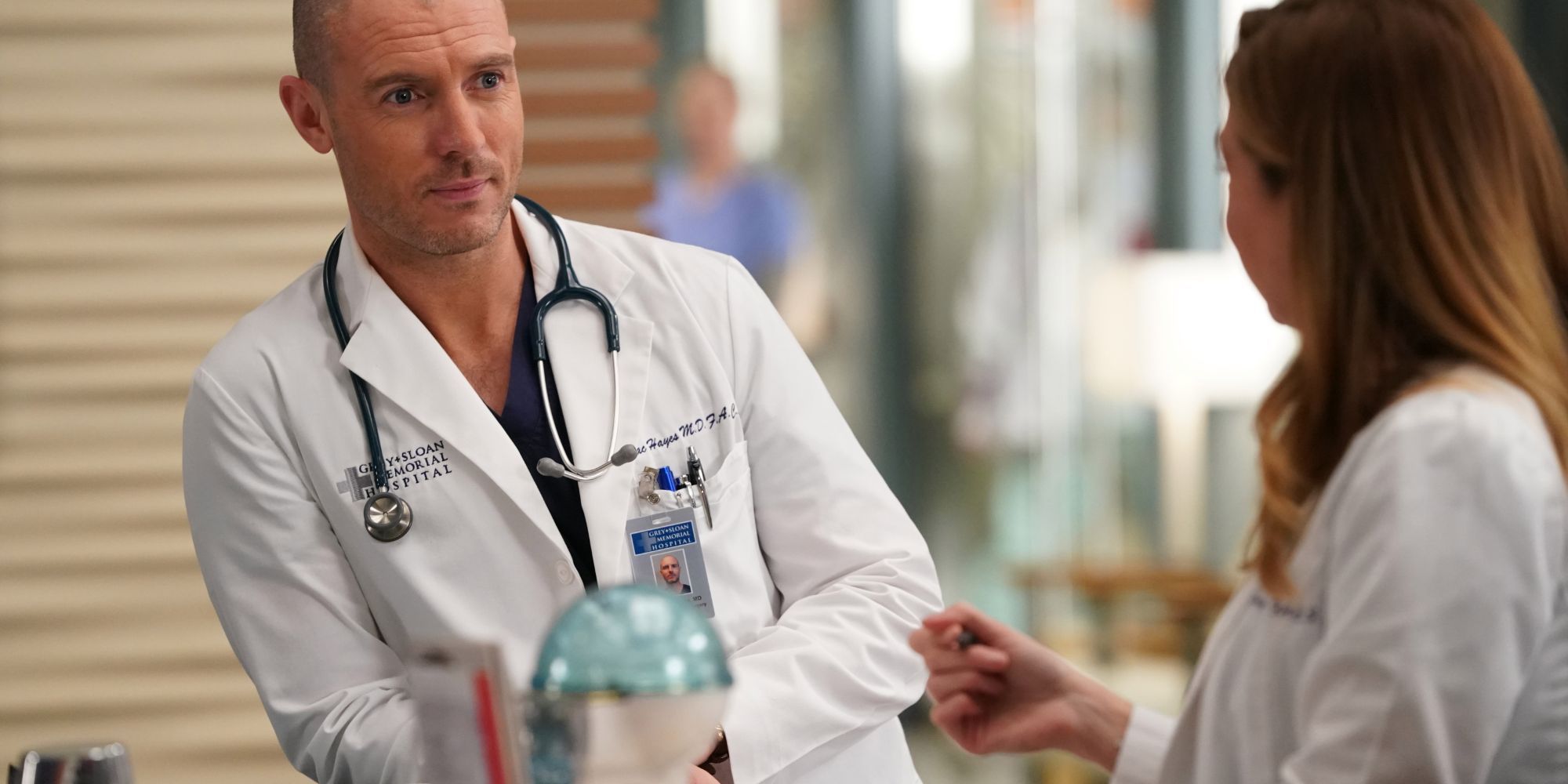 Meredith and Cormac flirt with each other in Grey's Anatomy