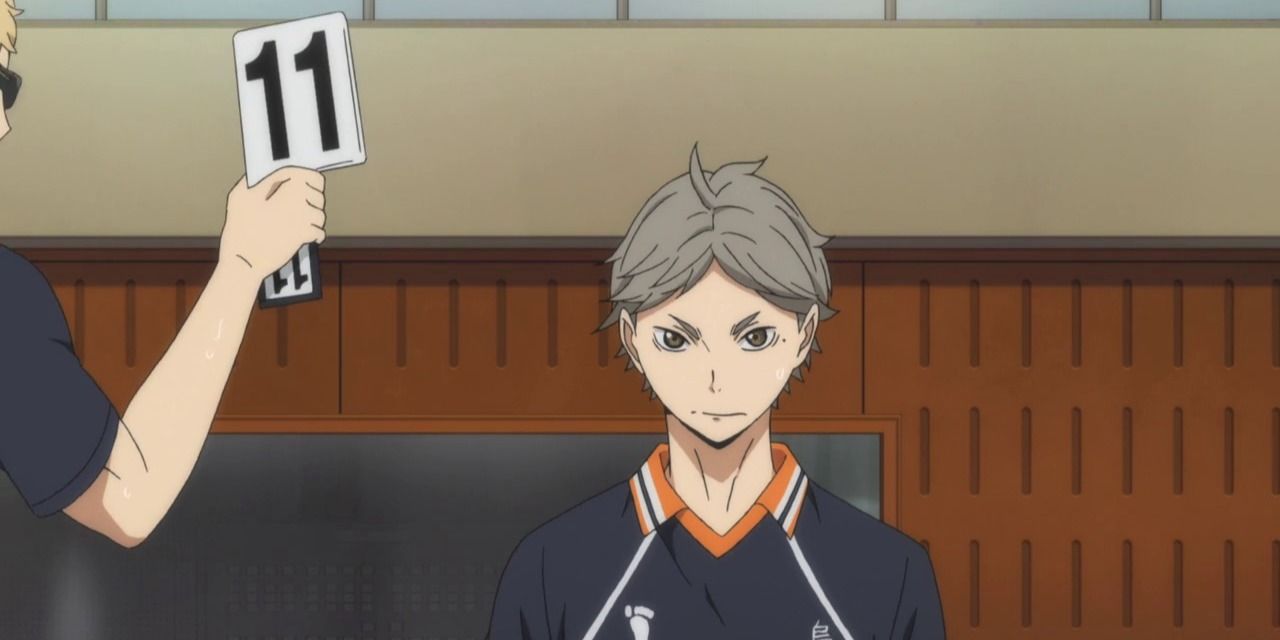 Substitute players as described in Haikyuu!!  anime.