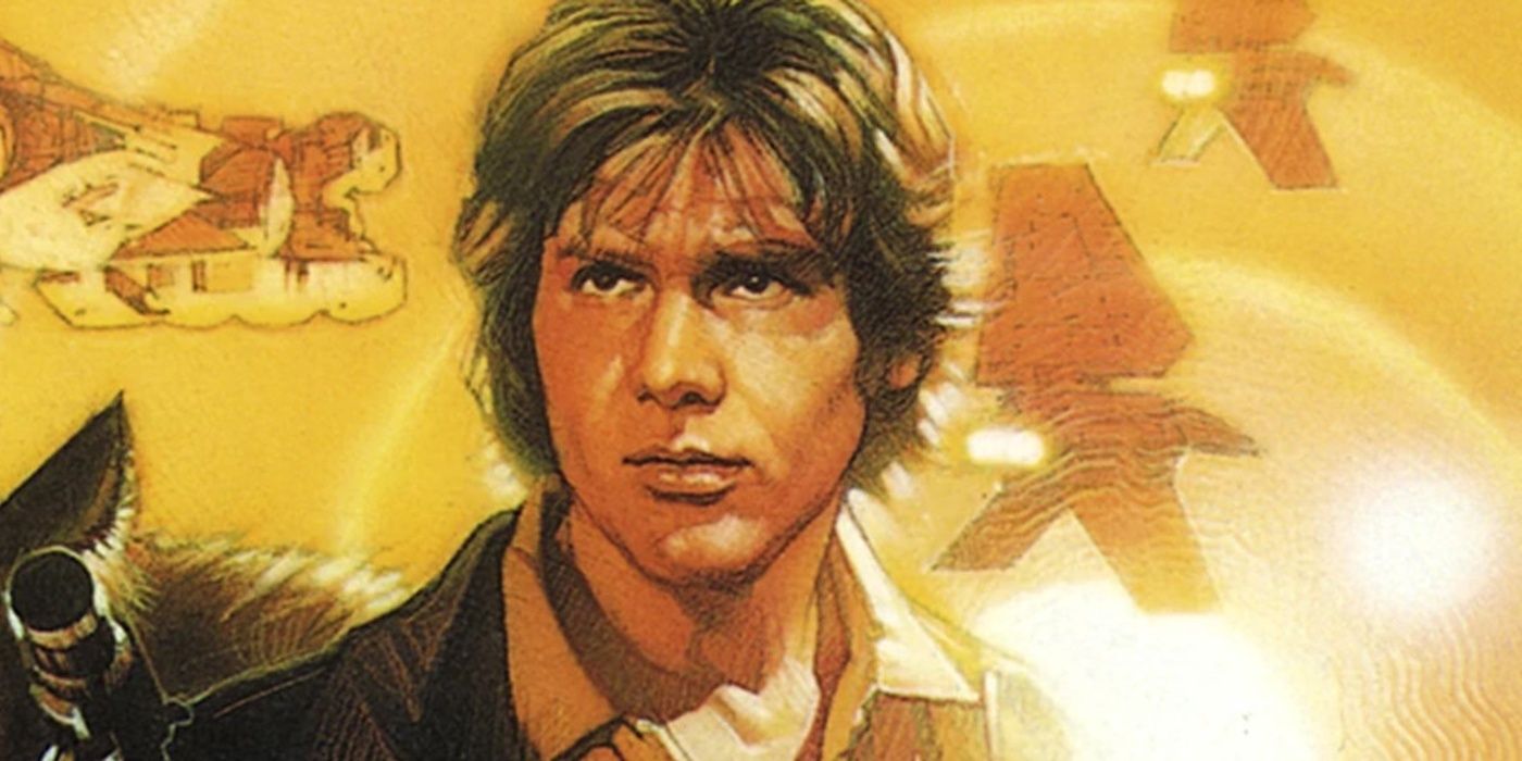 Han Solo looking suave on the book cover
