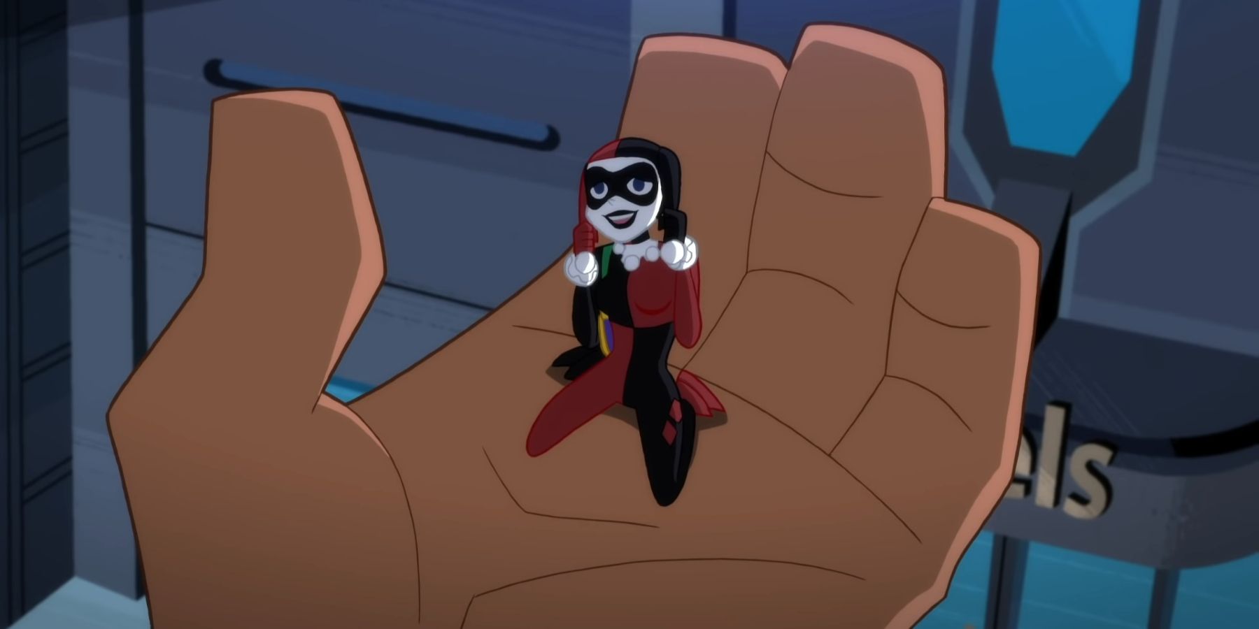 Harley Quinn In Titano's Palm - Justice League Action