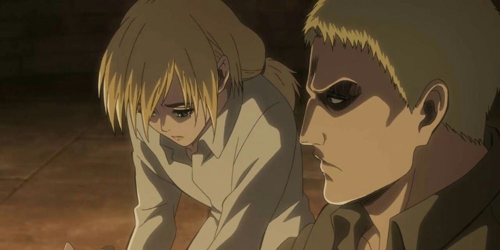 Historia and Reiner's relationship in Attack on Titan.