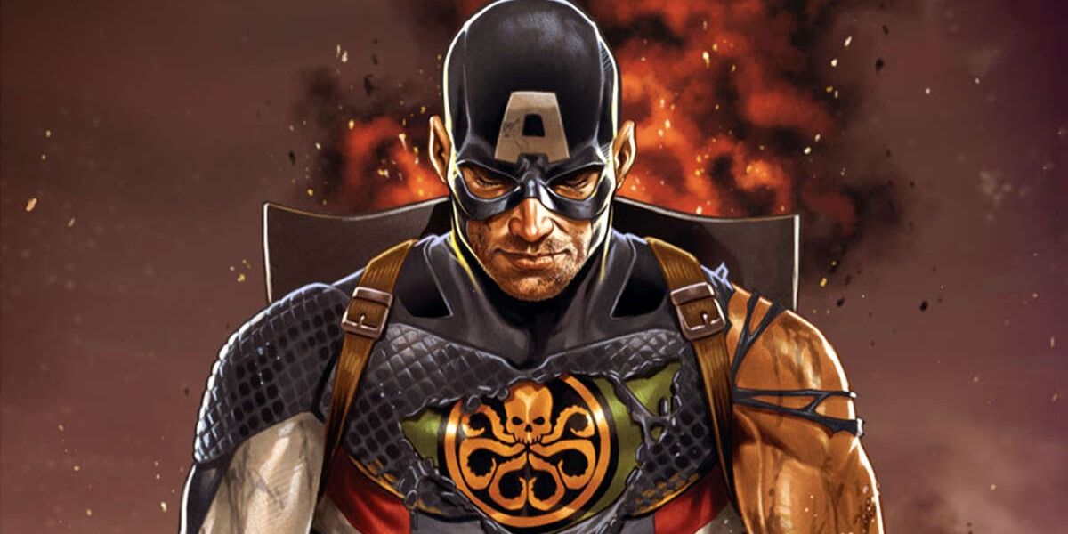 Captain America is revealed as a Hydra agent in Marvel Comics.