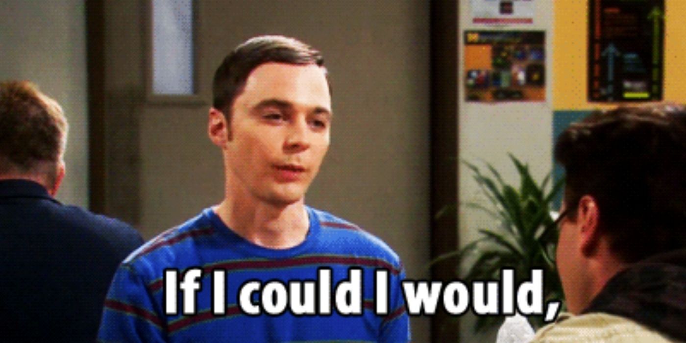 Sheldon talks to Leonard