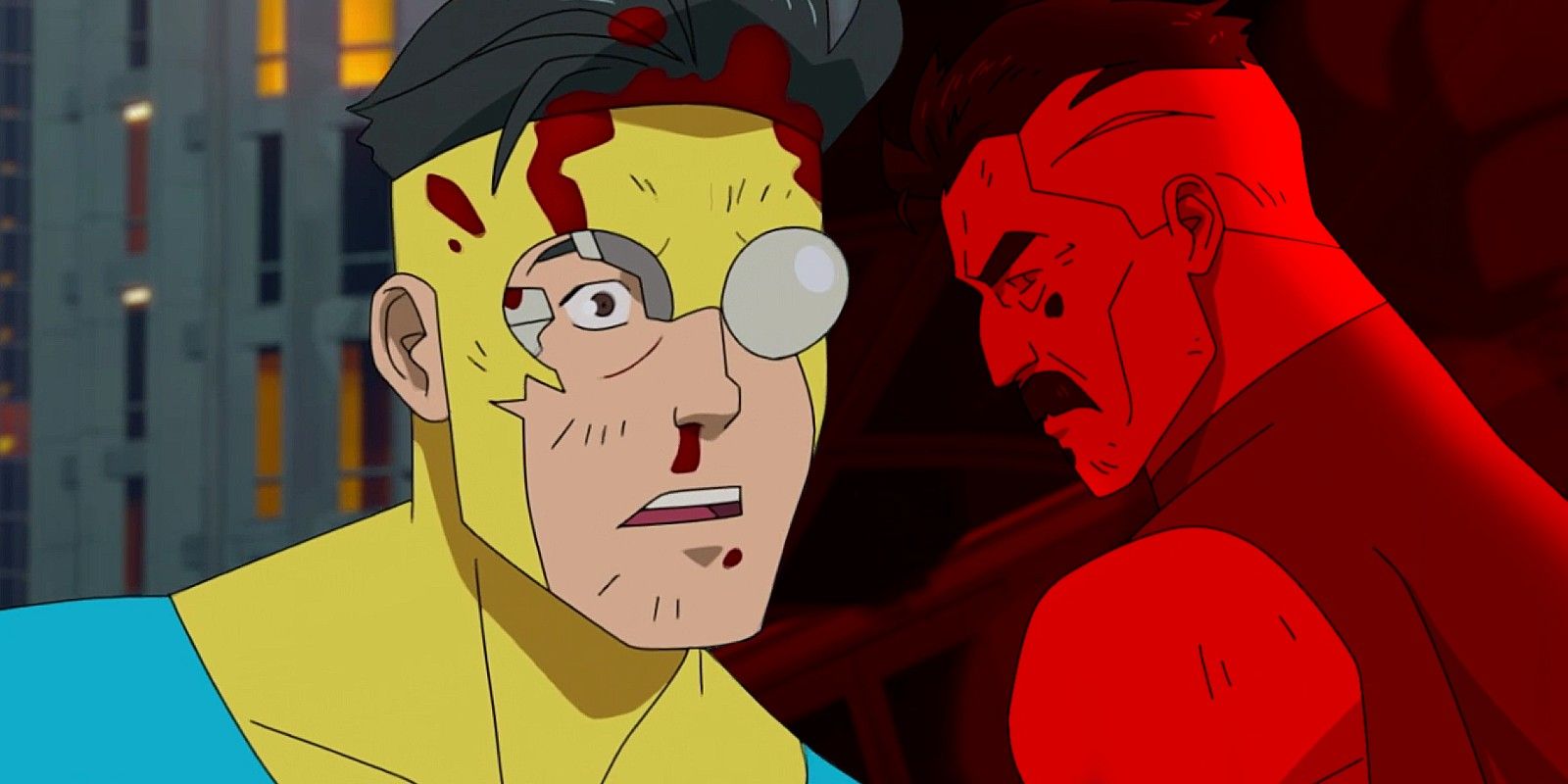 Mark and Omni-Man in Invincible season 1's finale