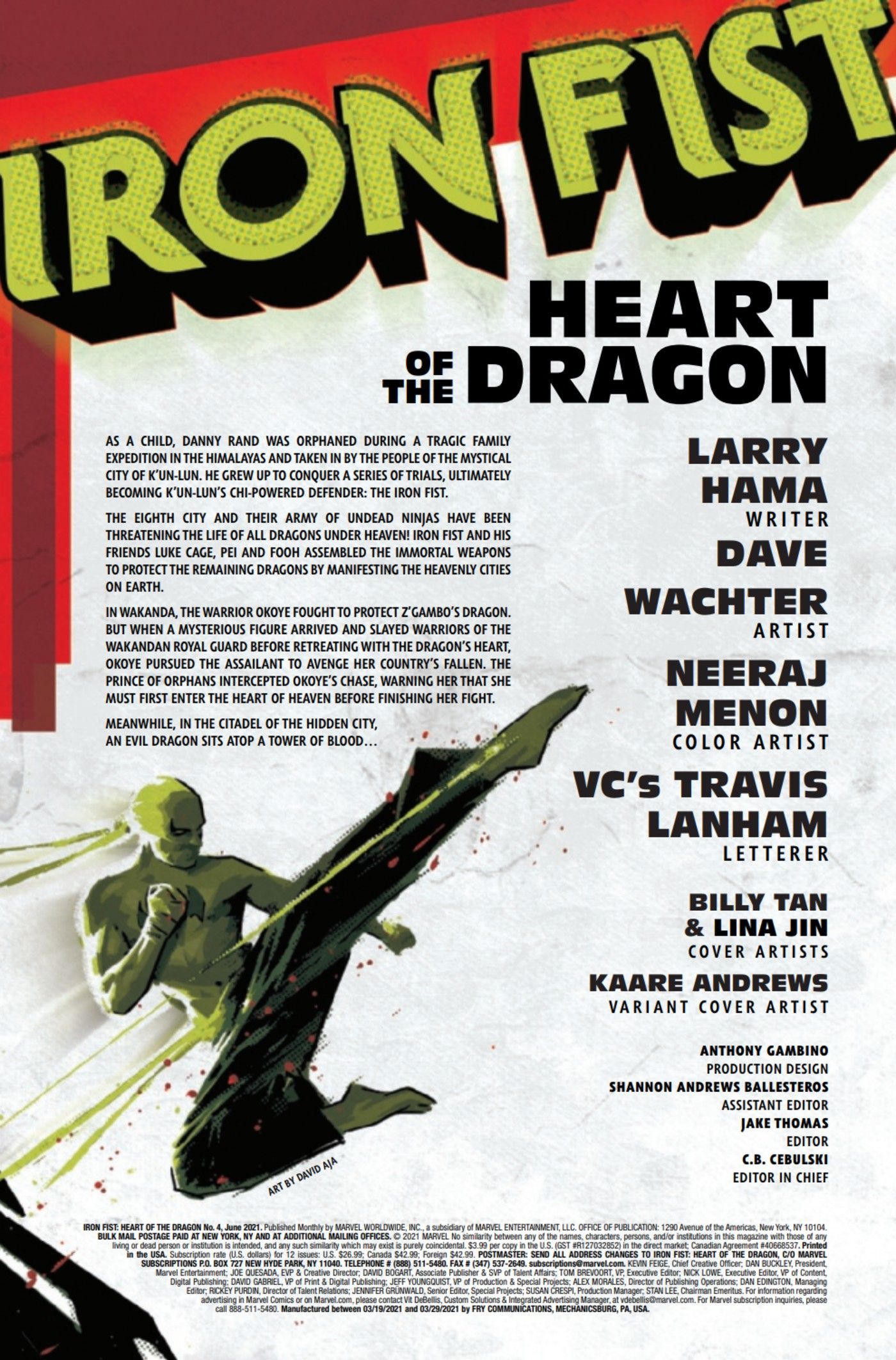 Iron Fist Heart of the Dragon credits tldr vertical