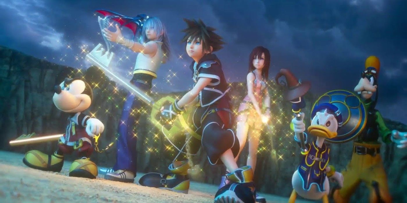 Sora and this friends united in Kingdom Hearts 3