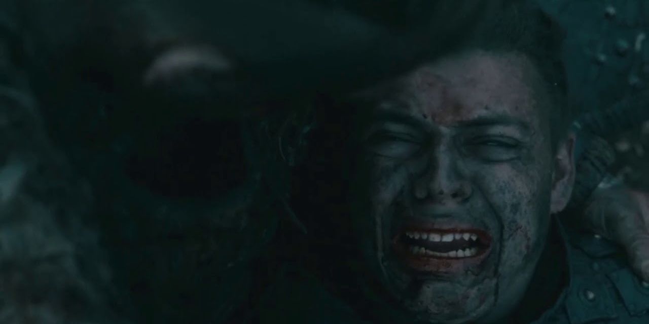 Ivar cries in Hvitserk's hands as he dies in Vikings:The Last Act