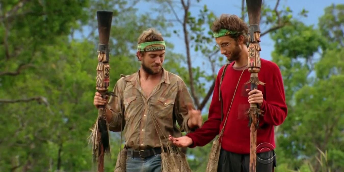 JT and Stephen at final two on Survivor Tocantins