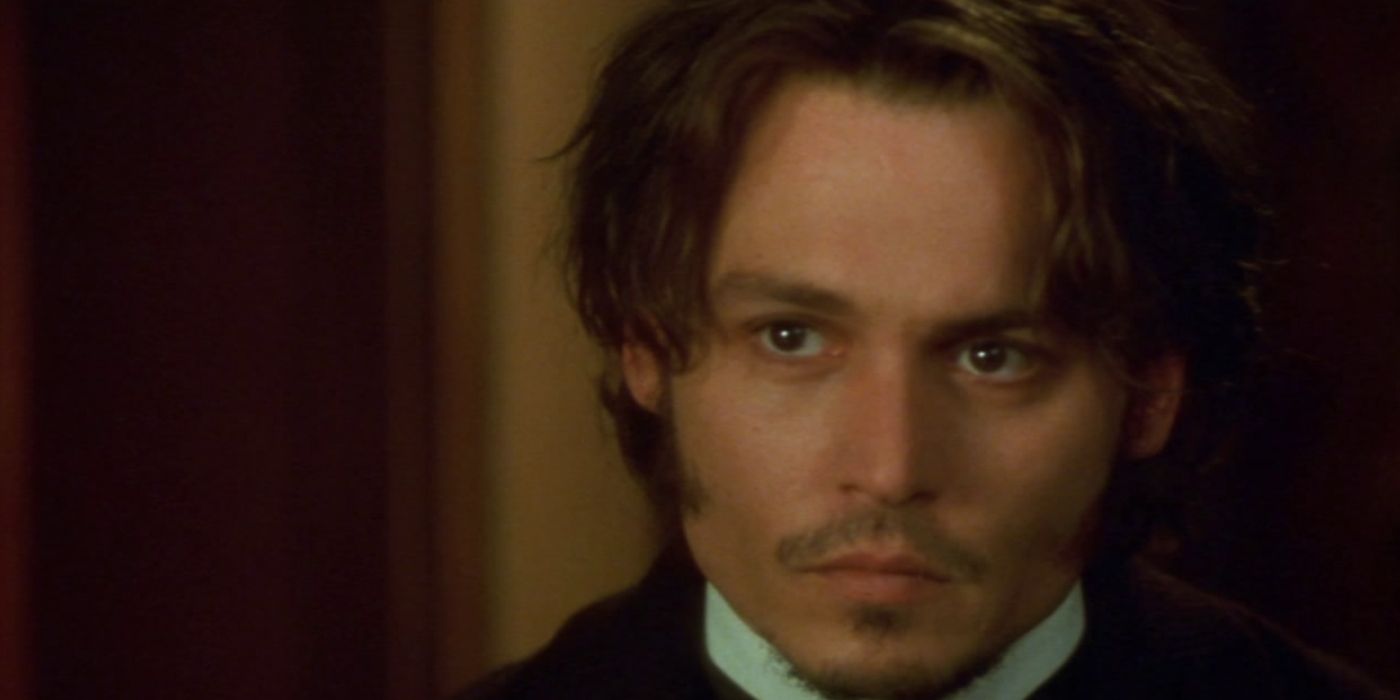 Johnny Depp looks concerned in From Hell