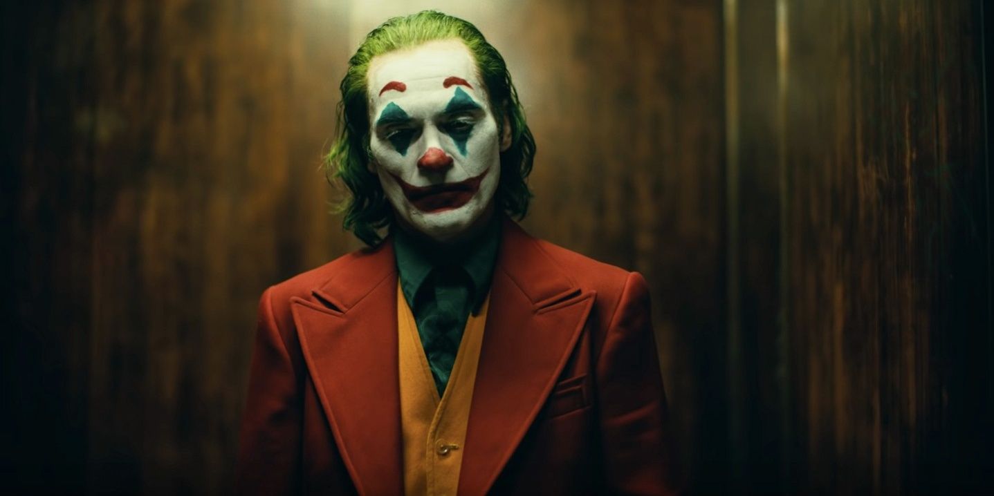 Joaquin Phoenix's Joker in an elevator