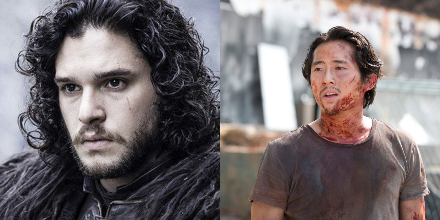 Jon Snow from Game Of Thrones and Glenn Rhee from The Walking Dead