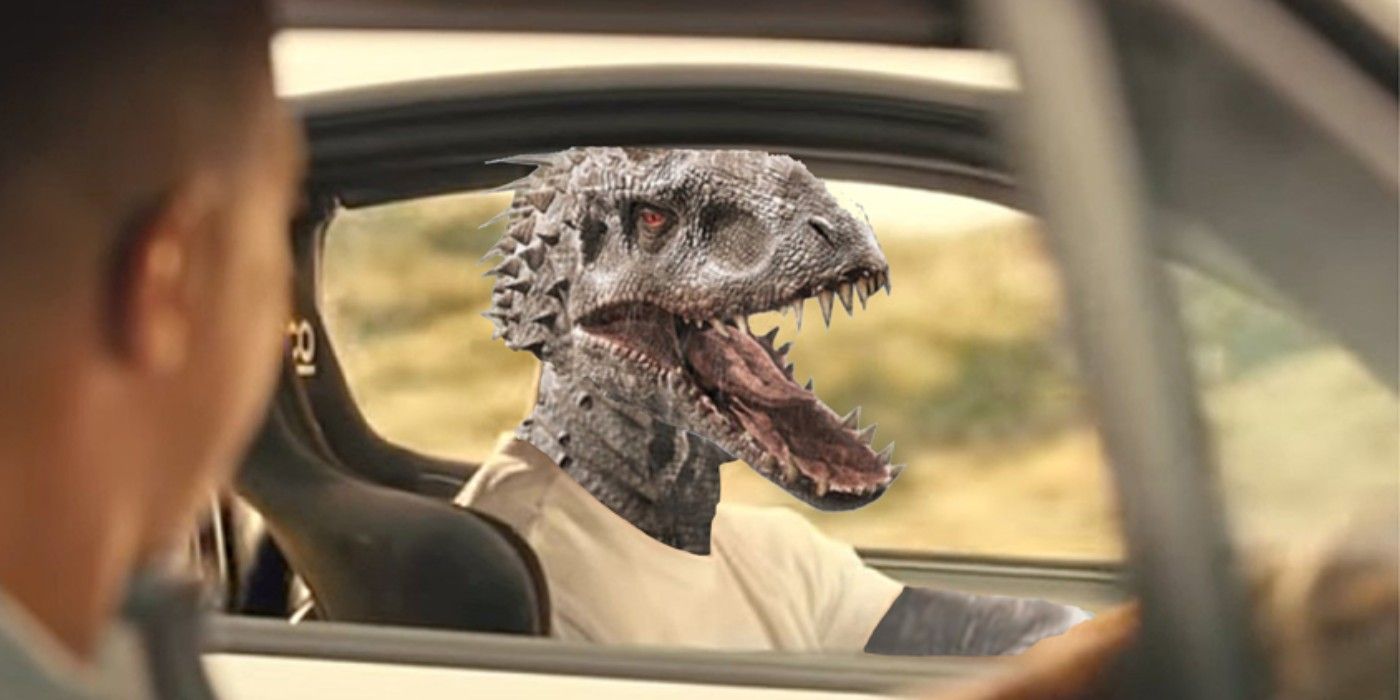 Jurassic Park Fast and Furious crossover fan image